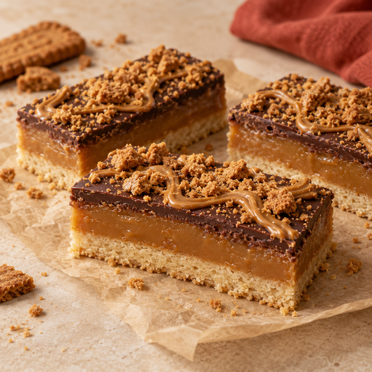Biscoff Caramel Slice